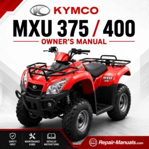 KYMCO MXU 375 400 Owner's Manual PDF Download