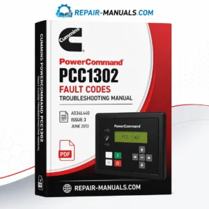 Cummins PowerCommand PCC1302 Fault Codes Troubleshooting Manual PDF