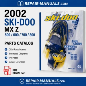 2002 Ski-Doo MX Z 500 600 700 800 OEM Parts Catalog PDF