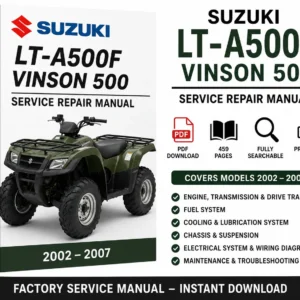 Suzuki LT-A500F Vinson 500 2002-2007 Factory Service Repair Manual PDF