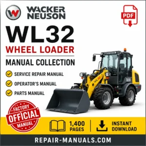 Wacker Neuson WL32 Wheel Loader Service Repair Manual Operator Parts Manual PDF Download