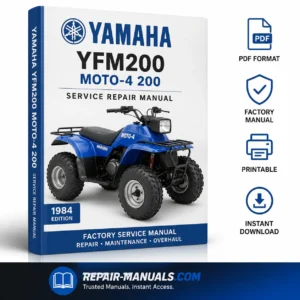 Yamaha YFM200 Moto-4 200 Factory Service Repair Manual PDF
