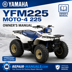 Yamaha YFM225 Moto-4 225 YFM225ST Owner's Manual PDF Download