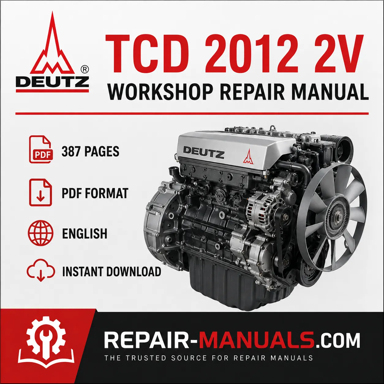 DEUTZ TCD 2012 2V Engine Workshop Repair Manual PDF