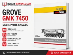 GROVE GMK 7450 Mobile Crane Spare Parts Catalog